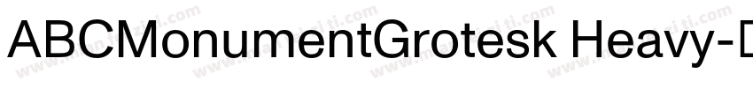 ABCMonumentGrotesk Heavy字体转换